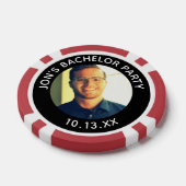 Lot De Jeton De Poker Bachelor Party Groom Photo Casino (Simple)