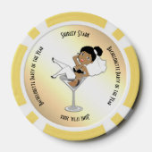 Lot De Jeton De Poker Bachelorette Party Invitation (Verso)