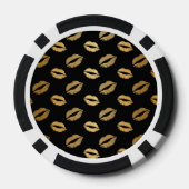 Lot De Jeton De Poker Baisers dorés (Verso)