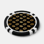 Lot De Jeton De Poker Baisers dorés (Simple)