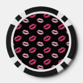 Lot De Jeton De Poker Baisers Roses (Verso)