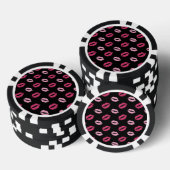 Lot De Jeton De Poker Baisers Roses (Empiler)