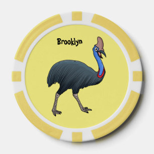 Lot De Jeton De Poker Bande dessinée d'oiseau joyeux