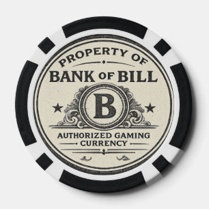 Lot De Jeton De Poker BANQUE DE BILL Monnaie de jeu autorisée