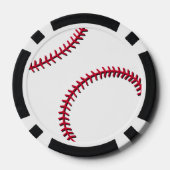Lot De Jeton De Poker Baseball (Verso)