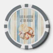 Lot De Jeton De Poker Beach Shells (Recto)