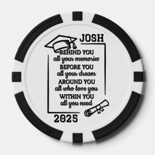 Lot De Jeton De Poker Belle Graduation personnalisée