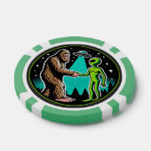 Lot De Jeton De Poker Bigfoot Alien Alliance - Funny Scifi Cryptid (Simple)