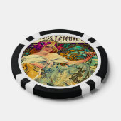 Lot De Jeton De Poker Biscuits Lefevre-Utile par Alphonse Mucha (1896) (Simple)