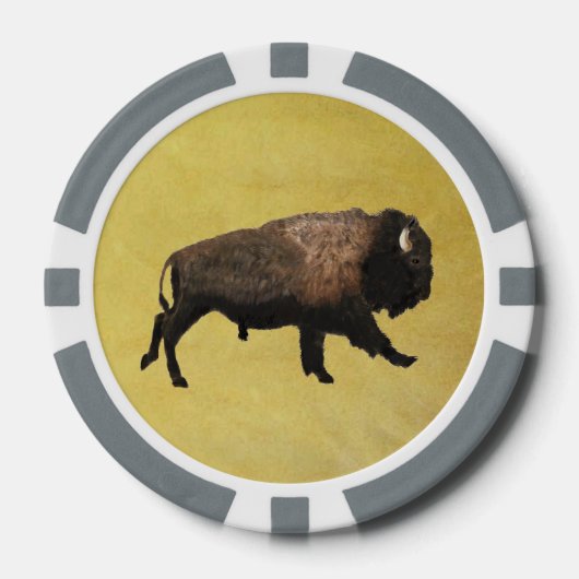 Lot De Jeton De Poker Bison galopant (Recto)