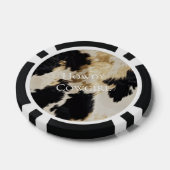 Lot De Jeton De Poker Black Cream Gold Western Cowhide (Simple)