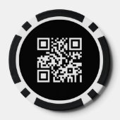 Lot De Jeton De Poker Black Custom Logo QR Code Promotional Business (Verso)
