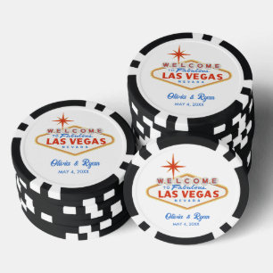 Lot De Jeton De Poker Black Las Vegas Favour de mariage