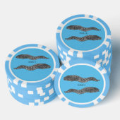 Lot De Jeton De Poker Black spotted moray eel cartoon (Empiler)