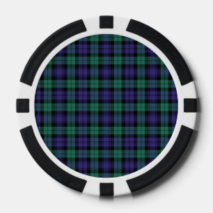 Lot De Jeton De Poker Black Watch Scottish Tartan