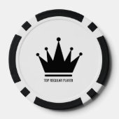 Lot De Jeton De Poker Blanc et noir (Verso)