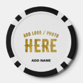 LOT DE JETON DE POKER BLANC PERSONNALISABLE MODERNE DE MARQUE VÉRIFIÉ ST (Verso)