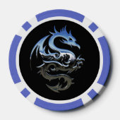 Lot De Jeton De Poker Blue Dragon Poker Chip (Verso)