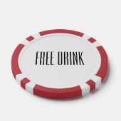 Lot De Jeton De Poker Boissons gratuites (Simple)