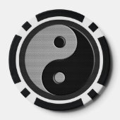 Lot De Jeton De Poker Bold Yin Yang en fibre de carbone style d'impressi (Verso)