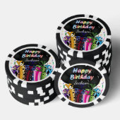 Lot De Jeton De Poker Bonne fête d'anniversaire (Empiler)