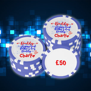 Lot De Jeton De Poker Bonne première Fête des pères papa