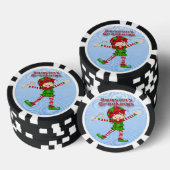 Lot De Jeton De Poker Bonnes Fêtes Elf Poker Chips (Empiler)