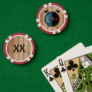 Lot De Jeton De Poker Bouclier viking et axes