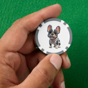 Lot De Jeton De Poker Bouledogue Français