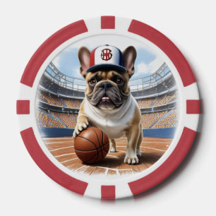 Lot De Jeton De Poker Bouledogue français Basketball Bouledogue français