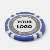Lot De Jeton De Poker Branded Business Logo Company Poker Chips Template (Simple)