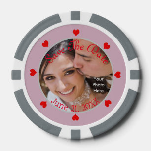 Lot De Jeton De Poker Bricolage - Sauvegarder la date /