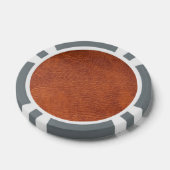 Lot De Jeton De Poker Brown leather (Simple)