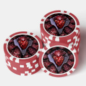 Lot De Jeton De Poker Brûler le coeur (Empiler)