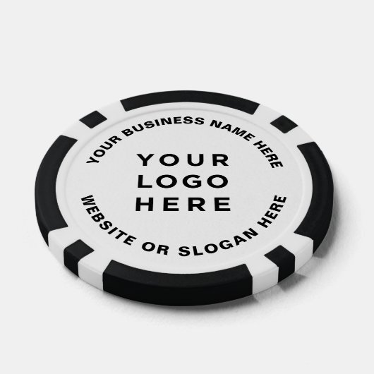 Lot De Jeton De Poker Business Logo and Text Simple Professional (Simple)