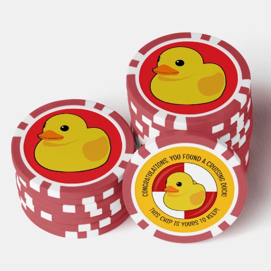Lot De Jeton De Poker Cacher et chercher Cruise en caoutchouc Duck Souve (Empiler)