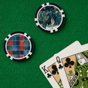 Lot De Jeton De Poker Cactus Cowboy Occidental Cowgirl
