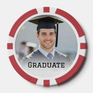 Lot De Jeton De Poker Cadeau de photo de remise de diplôme personnalisé