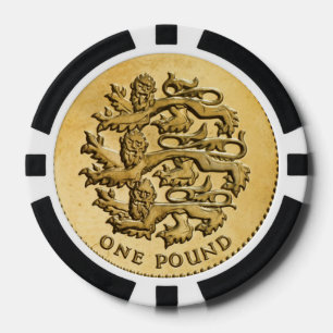 Lot De Jeton De Poker Cadeaux et produits de conception "British Pound"