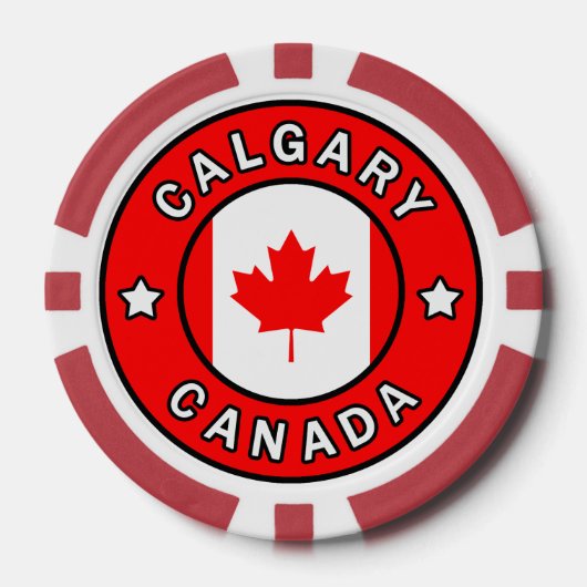 Lot De Jeton De Poker Calgary Canada (Recto)