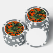 Lot De Jeton De Poker Camo Chasseur orange (Empiler)