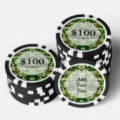 Lot De Jeton De Poker Camo vert (Empiler)