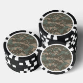 Lot De Jeton De Poker Camoflage ACU de l'armée (Empiler)