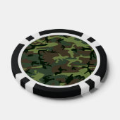 Lot De Jeton De Poker Camouflage Camo Green Brown Pattern (Simple)