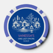 Lot De Jeton De Poker Camp Enterrement de Vie de Jeune Fille (Verso)