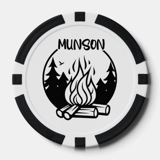 Lot De Jeton De Poker Camping Munson (Recto)