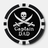 Lot De Jeton De Poker Capitaine Papa - Classique (Recto)