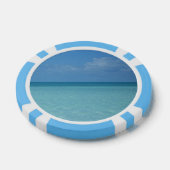 Lot De Jeton De Poker Caraïbes Horizon Tropical Turquoise Bleu (Simple)