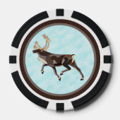 Lot De Jeton De Poker Caribou/Reindeer d'art populaire (Recto)
