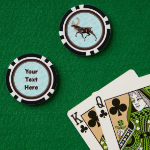 Lot De Jeton De Poker Caribou/Reindeer d'art populaire